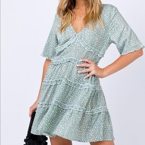 Candice Mini Dress - Sage Princess Polly 10